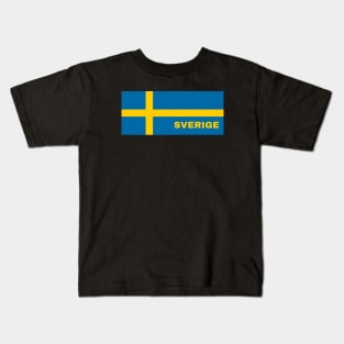 Sverige in Swedish Flag Kids T-Shirt